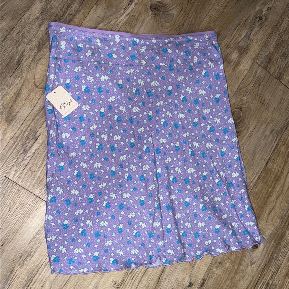Floral Purple Skirt